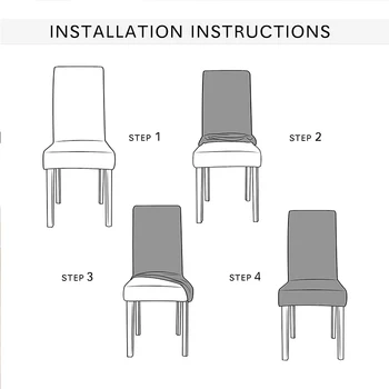 Lēti Žakarda Ēdamistabas Krēslu Pārvalki Spandex Elastīgās Ēdamistabas Krēslu Pārvalki Virtuves Lietu Krēsli Stiept