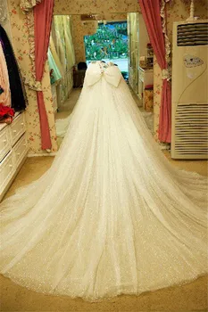 Līgavas noņemams svārki-vilciens, kāzu svārki, spīdīgu Tilla svārki Mirdzēt kāzu kleita noņemams vilciena muitas garums