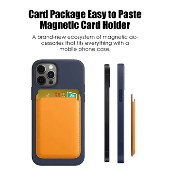 Magnētisko Karšu Maisu Turētājs iPhone 12 Pro Max Maks, Kartes, Konteineru Somas Tālrunis 12 Mini Magnētu Spēcīgu Piesaisti Luksusa Sarkana