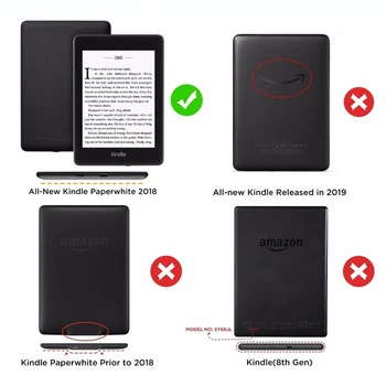 Magnētiskā Smart Cover Gadījumā Amazon Jauno Kindle Paperwhite 2018 Izlaists Gadījumā būtiska, Lai Kindle Paperwhite 4 10. Paaudzes Gadījumā