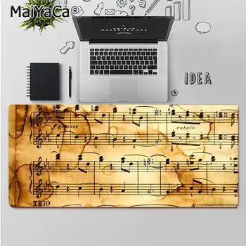 Maiya Augstas Kvalitātes Vintage Mūzikas Norāda, Klavieru Taustiņu Gumijas Peli Izturīgs Darbvirsmas peles paliktnis ar Gumijas Datoru Spēļu peles paliktnis
