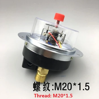 Manometro YXC-100ZT elektromagnētiskā autonoma aksiālie pusē, elektriskais kontakts manometru vakuuma 0-1.66 MPA barometrs