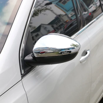 Mans Labs Auto Chrome Atpakaļskata Spogulis Aizsardzības Vāks Atpakaļskata Spoguļa Uzlīmes Car styling par Peugeot 2008 Auto piederumi