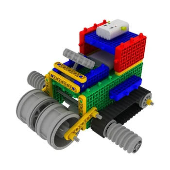 Mans Robots Laiks MRT 1-Goma Puses Krāsains Roboti Celtniecības Bloku Komplekts Asamblejas Izglītības Robots Rotaļlietu Iesācējs 4-5 Gadiem