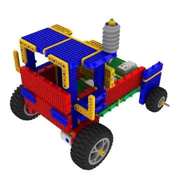 Mans Robots Laiks MRT 1-Goma Puses Krāsains Roboti Celtniecības Bloku Komplekts Asamblejas Izglītības Robots Rotaļlietu Iesācējs 4-5 Gadiem