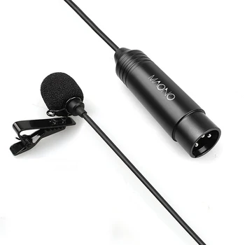 MAONO Atloks Mikrofons Profesionālās XLR Mikrofona ierakstu Lavalier Mikrofons Izkliedētā Conderser Mikrofons DSLR Kameras