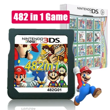 Mario Albumu Video Spēļu Kartes 482 1 Kārtridžu Konsoli Karti NDS NDSL 2DS 3DS 3DSLL NDSI
