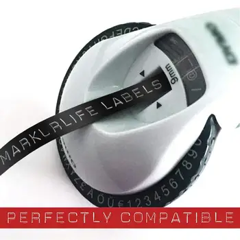 Markurlife savietojams Dymo 3D ar spiešanu lentes 9 mm*3 m Dymo Omega un Junioru etiķetes spiešanu mašīnu lietošanai mājās maker 61065