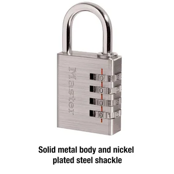 Master Lock 643D Kombinācija piekaramo atslēgu, Cietā Metāla Anti-theft 4-Ciparu Paroli Atslēga Čemodānu Bagāžas Soma Ceļojumu Kodu Slēdzenes