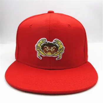 Matains krabjiem, izšūtām kokvilnas Casquette Beisbola cepure hip-hop klp Regulējams Snapback Cepures bērniem, vīriešiem, sievietēm 104