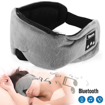 Mazgājams Miega Austiņu Acu Maska Bezvadu Bluetooth 5.0 Austiņas Miega Mīksto acu maska Brīvroku Stereo Austiņas ar Mic
