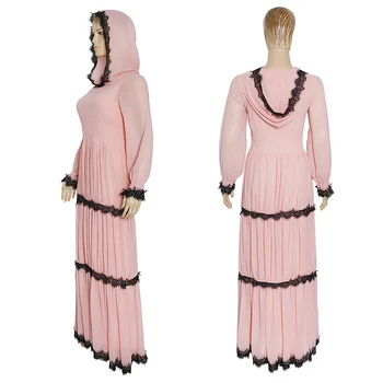MD Elegants Vakariņas Kleitas Sievietēm Musulmaņu Modes Kapuci Abaya Dubaija Turcija Šifona Kleita Caftan Marokens Eiropas Apģērbi