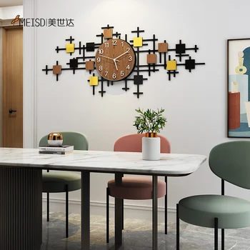 MEISD Dekoratīvs Pulkstenis Koka Krāsu DIY Spoguļa Uzlīmes Skatīties Creative Home Decor Self Adhesive Istabas Horloge Sienas Mākslas Bezmaksas Piegāde