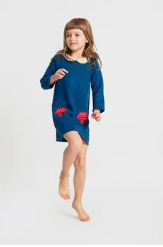 Meitenes, Gadījuma Kleitas Oeuf Bērniem Drēbes 2020. gadam AW Adīta ar garām Piedurknēm Kleita Ziemassvētku Baby Girl Dress