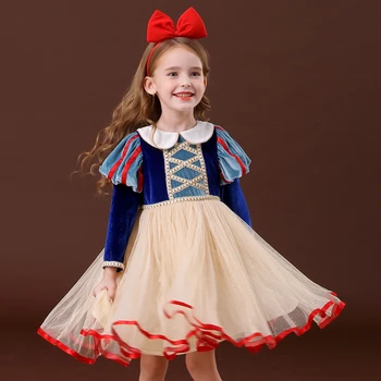 Meitenes Princeses Kostīms Bērniem Halloween Karnevāls Cosplay Party Saģērbt Bērnu Drēbītes Pavasara Kleitas 6341