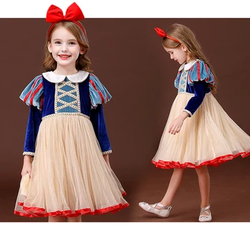 Meitenes Princeses Kostīms Bērniem Halloween Karnevāls Cosplay Party Saģērbt Bērnu Drēbītes Pavasara Kleitas