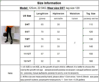 Meitenes Zīmuli Bikses Kniežu Melniem Legingiem 10 12 gadu Modes 2020. Gada Rudenī Jauns Bērnu Visu maču Slim Bikses
