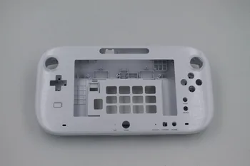 Melna Balta Korpusa apvalks Gadījumā vāks WiiU Gamepad Ķermeņa Aizsargs Vāks Apvalks Piederumi bez akumulatora vāciņu