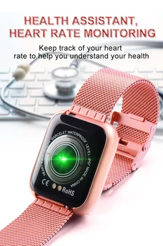Metāla Modes Smart Watch Sievietes Ir 2021. Vīriešiem Bērniem Sporta Rokas pulksteni Fitnesa Rokassprādze Tracker Sirds ritma Monitors Android, IOS
