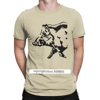 Mežacūkas Cūku Dzīvnieku Tshirt Vīriešu Kokvilnas Vintage Tee Krekli Crewneck 3D Druka t-veida Apģērbu Pieaugušo Topi un t-veida