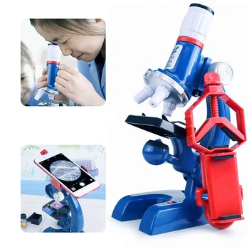 Mikroskopu Komplekts Lab Led 1200X Homeschool Zinātnes Izglītības Rotaļlieta, Dāvanu Rafinēta Bioloģiskais Mikroskops Bērniem Bērnu