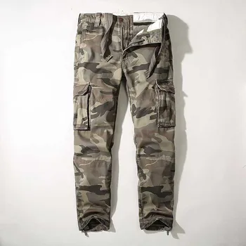 Militāro Silts Kravas Bikses Vīriešu Ikdienas Camo Bikses Vaļīgas Baggy Blīvums Bikses Armijas Taktiskā Smago Joggers Bikses Man Drēbes