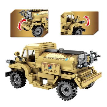 Militāro Transportlīdzekļu Kanāda CMP C15A Modelis Kravas Armijas Karavīrs, Minifigs Skaitļi ww2 Celtniecības Bloks, Ķieģeļi, Rotaļlietas bērniem, Dāvanu