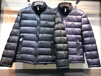 Miljardieris Parkas jaka Hollofayber vīrieši ir 2021. ziemas jauno Bieza modes silts rāvējslēdzēju Gadījuma izšuvumi lielo izmēru Ērts