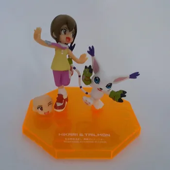 Milking Tailmon Yagami Hikari Pvc Darbības Rādītāji Modeļa Rotaļlietu 110mm Milking Piedzīvojumu Tri Anime Statuetes Rotaļlietas, Dāvanu