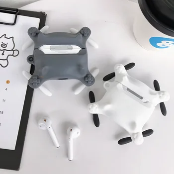 Mini Dūkoņa 3D Mīksta Silikona Austiņas Gadījumā Airpods Pro Radošumu Dīvainas Lietas Aizsardzības Vāks AirPods 2 Lieta