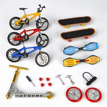 Mini Modeli Pirkstu skeitbordu Sakausējuma velosipēdu, Motorolleru Tiny Šūpoles Valdes Sacīkšu Kalnu velosipēdu Kolekcija Dāvanu Rotaļlietas bērniem