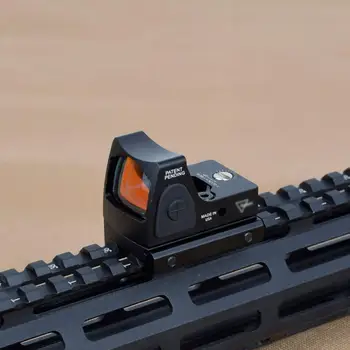 Mini RMR Red Dot Sight darbības Joma Regulējams Kolimatora Pistole, Šautene Reflex Sight Fit 20mm Dzelzceļa Medību Airsoft Optika Redzes