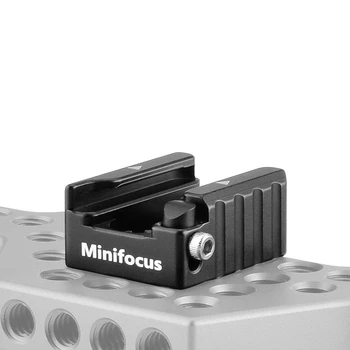 Minifocus Aukstā Apavu Mount Adapteris ar Anti-Off Pogu, Kamera DSLR Zibspuldzes Led Gaismas Monitora Video Mikrofons Būris Rīkoties ar Platformu