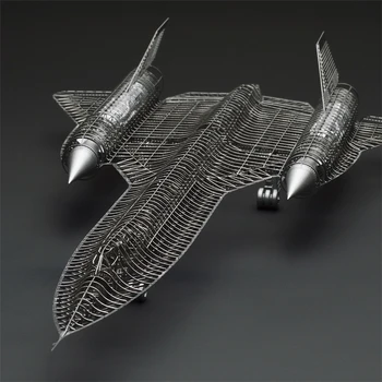MMZ MODELI, Jasmīns 3D metāla puzzle 1/144 SR-71A BLACKBIRD Pilna PE Modeļa Montāžas metāla Modeļa komplekts DIY 3D Lāzera Izgriezt Modeli puzzle