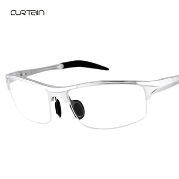 Modes biznesa vīriešiem brilles rāmi jaunā sporta alumīnija magnija pusi rāmi, optisko vienkāršā brilles var saskaņot tuvredzība brilles 39112