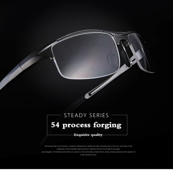 Modes biznesa vīriešiem brilles rāmi jaunā sporta alumīnija magnija pusi rāmi, optisko vienkāršā brilles var saskaņot tuvredzība brilles