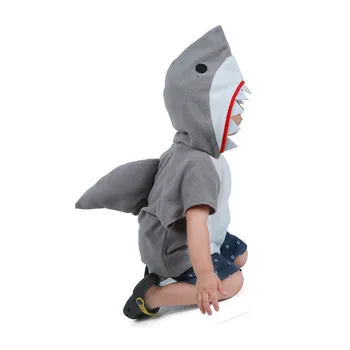 Modes Bērni Jumpsuit Cosplay Kostīmu Haizivs Posmā Apģērbu Masku Halloween, Ziemassvētku Dekorācijas