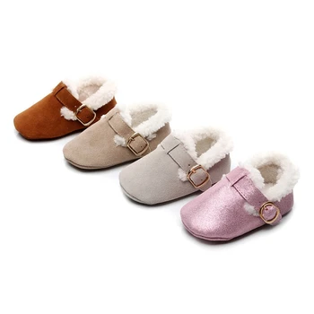 Modes Bērnu apavi PU ādas bērnu apavi mokasīni ietilpst mīksta vienīgais bērns meitenēm apavi zēniem pirmo staiguļi bērnu zābaciņi Jaunas