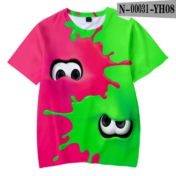 Modes Bērnu T Krekls Uzdrukāts Splatoon Vīriešu T Krekls 3D T-kreklu apdruka Vīriešu Sieviešu Vasaras Harajuku Topi Gadījuma Tīsas Bērnu Īsām Piedurknēm Gabalu