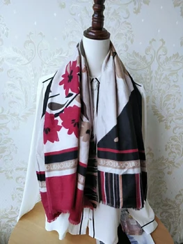 Modes itālijas ārējās tirdzniecības luksusa dizaina nacionālā stila sieviešu Šalle Šalle sabiezējumu silts ziemas kašmira šalle