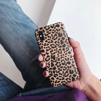 Modes Leopards Drukāt Panther Phone Gadījumā iPhoneXs Xr Xsmax Mīksto IMD Mobilā Tālruņa Aizmugurējo Vāciņu Gadījumos iphone6 7 8 plus