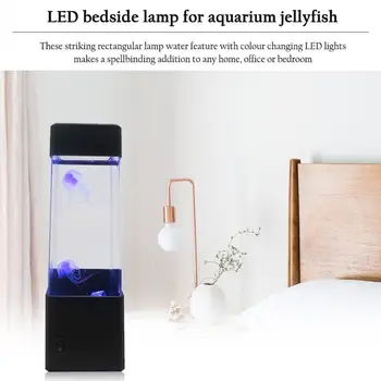 Modes Medūzas Ūdens Bumbu Akvāriju Tvertne LED Gaismas Lampa Atpūsties Gultas Krāsu, Mainīt Noskaņojumu, ņemot vērā Mājas Apdare Lampas