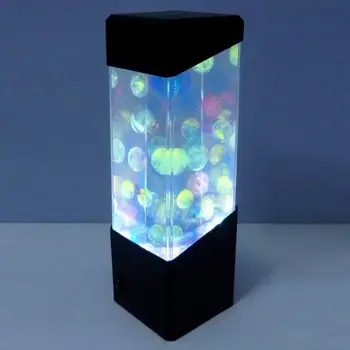 Modes Medūzas Ūdens Bumbu Akvāriju Tvertne LED Gaismas Lampa Atpūsties Gultas Krāsu, Mainīt Noskaņojumu, ņemot vērā Mājas Apdare Lampas