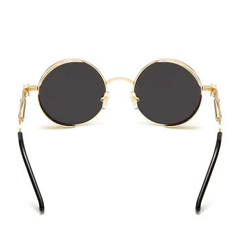 Modes Steampunk Saulesbrilles Zīmola Dizaina Vīriešu un Sieviešu Kārtas Sunglass Vintage Punk, Saules brilles UV400 Toņos Briļļu Oculos de sol