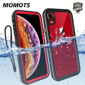 MOMOTS Ūdensizturīgs Triecienizturīgs Lietā par iPhone 11 Pro MAX X XR XS MAX 360 Pilnīgu Aizsardzību Segtu Peldēšana Daivinga Gadījumā
