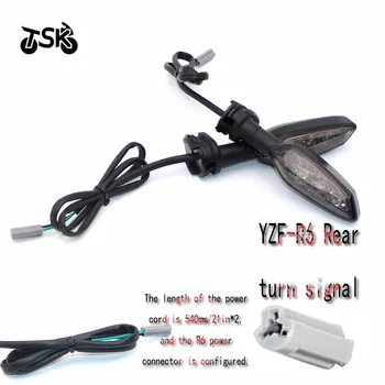 Moto modificētu mini LED pagrieziena signālu YAMAHA YZF-R6 YZFR6 YZF R6 motociklu Blinker Priekšā vai Aizmugurē melns