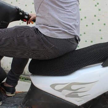 MOTOWOLF Motociklu, Motorolleru Sauļošanās Sēdeklis Mīksts Vāciņš 3D Saules Pierādījums Novērstu Scooter Saule Pad Siltuma Izolācija Aizsargā Spilvenu
