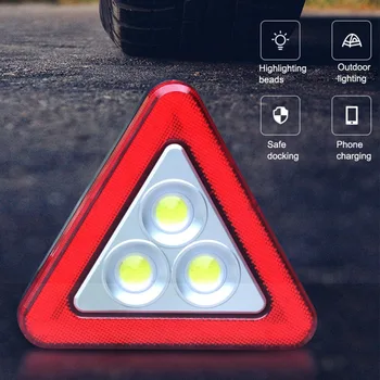 Multi-funkciju, Ar LED Gaismas Avārijas Trīsstūris Brīdinājuma Zīmes Brīdinājuma Rāmi, Prožektori, auto gaismas brīdinājuma signāls 2740