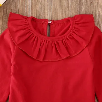 MUMS Baby Toddler Meitene, 6M-5T Rudens Ziemas Drēbes Savirmot Topi+Pledi Svārki Tērpiem Komplekts