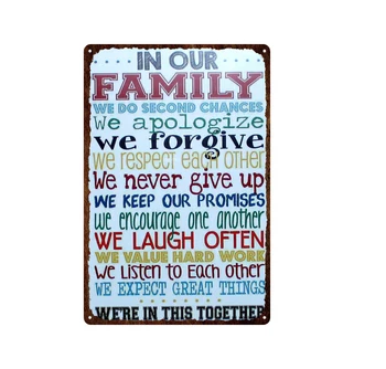 Mājas Noteikums Skārda Tablete Plāksne, Metāla Vintage Ģimenes Noteikums Dzīvē Darīt To, Kas Dara Jūs Laimīgu Decoracion Vintage Ģimenes Mājas Cilvēks Ala